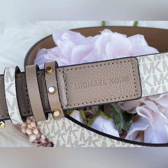 Michael Kors Women's Triple Loops Studded Belt - Picture 11 of 14